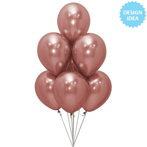 Sempertex 11 inch SEMPERTEX REFLEX ROSE GOLD Latex Balloons 53147-B