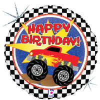 Betallic 18 inch MONSTER TRUCK BIRTHDAY Foil Balloon 36141P-B-P