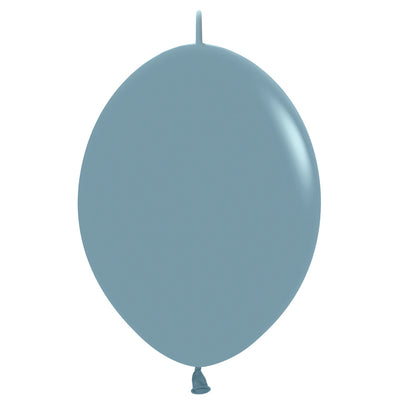 Sempertex 6 inch SEMPERTEX LINK-O-LOON PASTEL DUSK BLUE Latex Balloons 54707-B