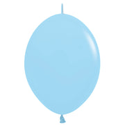 Sempertex 6 inch SEMPERTEX LINK-O-LOON PASTEL MATTE BLUE Latex Balloons 54377-B