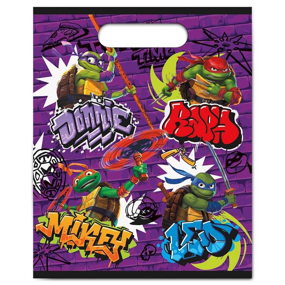 Unique TMNT MUTANT MAYHEM LOOTBAGS (8 PK) Party Decoration 47927-UN