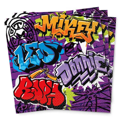 Unique TMNT MUTANT MAYHEM LUNCHEON NAPKINS (16 PK) Party Decoration 47932-UN