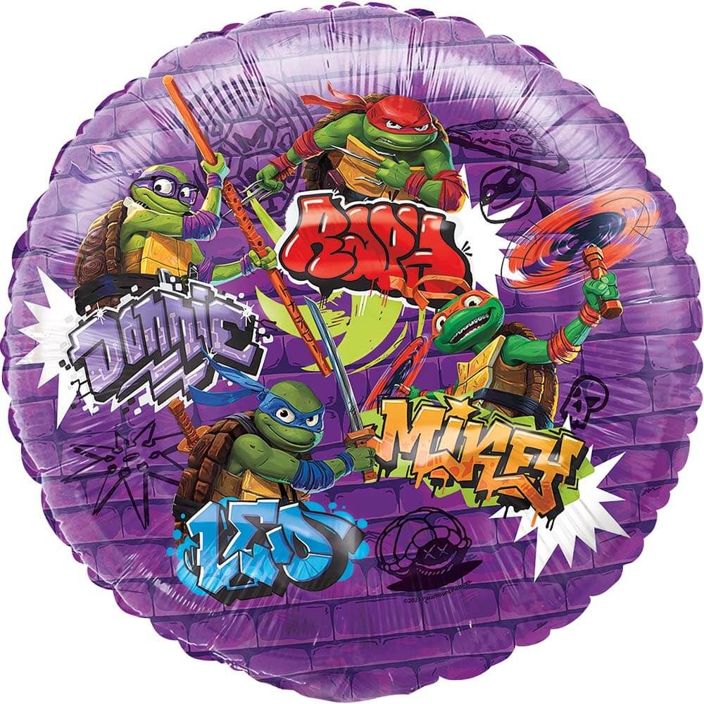 Unique 18 inch TMNT MUTANT MAYHEM Foil Balloon 47929-UN-P