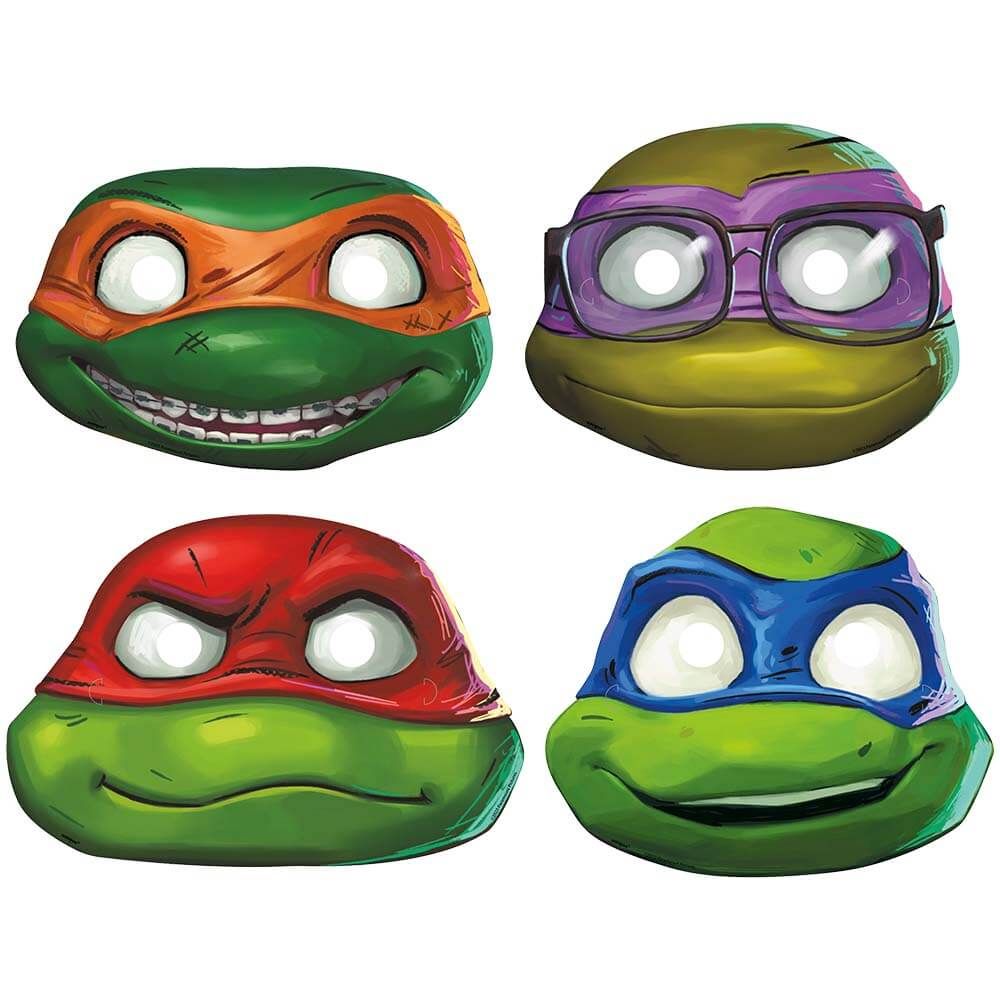 Unique TMNT MUTANT MAYHEM PARTY MASKS (8 PK) Party Decoration 47928-UN