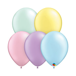 Qualatex 11 inch QUALATEX PASTEL PEARL ASSORTMENT Latex Balloons 43755-Q