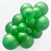 TUFTEX 5 inch TUFTEX METALLIC GREEN Latex Balloons 15061-M