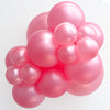 TUFTEX 11 inch TUFTEX METALLIC SHIMMERING PINK Latex Balloons