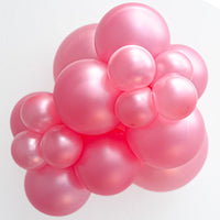 TUFTEX 24 inch TUFTEX METALLIC SHIMMERING PINK Latex Balloons 24038-M