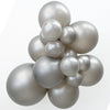 TUFTEX 11 inch TUFTEX METALLIC SILVER Latex Balloons