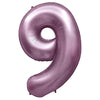 Party Brands 32 inch NUMBER 9 - METAL BALLOONS - PURPLE LILAC Foil Balloon 400095-PB-U