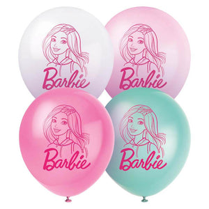 Unique 12 inch BARBIE (8 PK) Latex Balloons 47745-UN