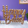 Nikoloon 47 inch SCRIPT HAPPY B-DAY MOSAIC FRAME Party Decoration 88216-N