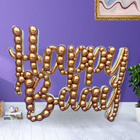 Nikoloon 47 inch SCRIPT HAPPY B-DAY MOSAIC FRAME Party Decoration 88216-N