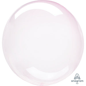 Anagram 10 inch CRYSTAL CLEARZ PETITE - LIGHT PINK Plastic Balloon 82987-11-A-P