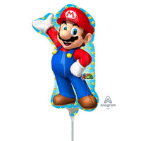 Anagram 12 inch MARIO BROS. MINI SHAPE (AIR-FILL ONLY) Foil Balloon 32027-02-A-U