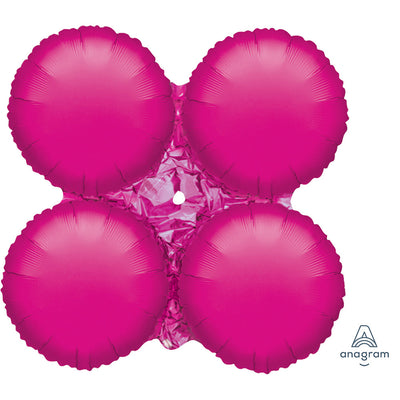 Anagram 13 inch MAGICARCH SMALL - METALLIC FUCHSIA (AIR-FILL ONLY) Foil Balloon 04820-02-A-U