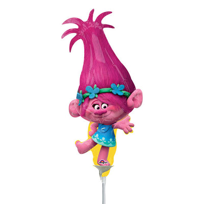 Anagram 15 inch TROLLS MINI SHAPE (AIR-FILL ONLY) Foil Balloon 34694-02-A-U