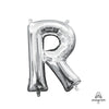 Anagram 16 inch LETTER R - ANAGRAM - SILVER (AIR-FILL ONLY) Foil Balloon 33046-11-A-P