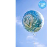 Anagram 16 inch ORBZ - BLUE MARBLEZ Foil Balloon 41394-01-A-P