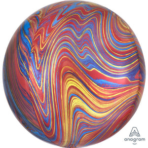 Anagram 16 inch ORBZ - COLORFUL MARBLEZ Foil Balloon 41397-01-A-P