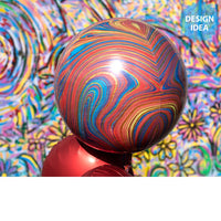 Anagram 16 inch ORBZ - COLORFUL MARBLEZ Foil Balloon 41397-01-A-P