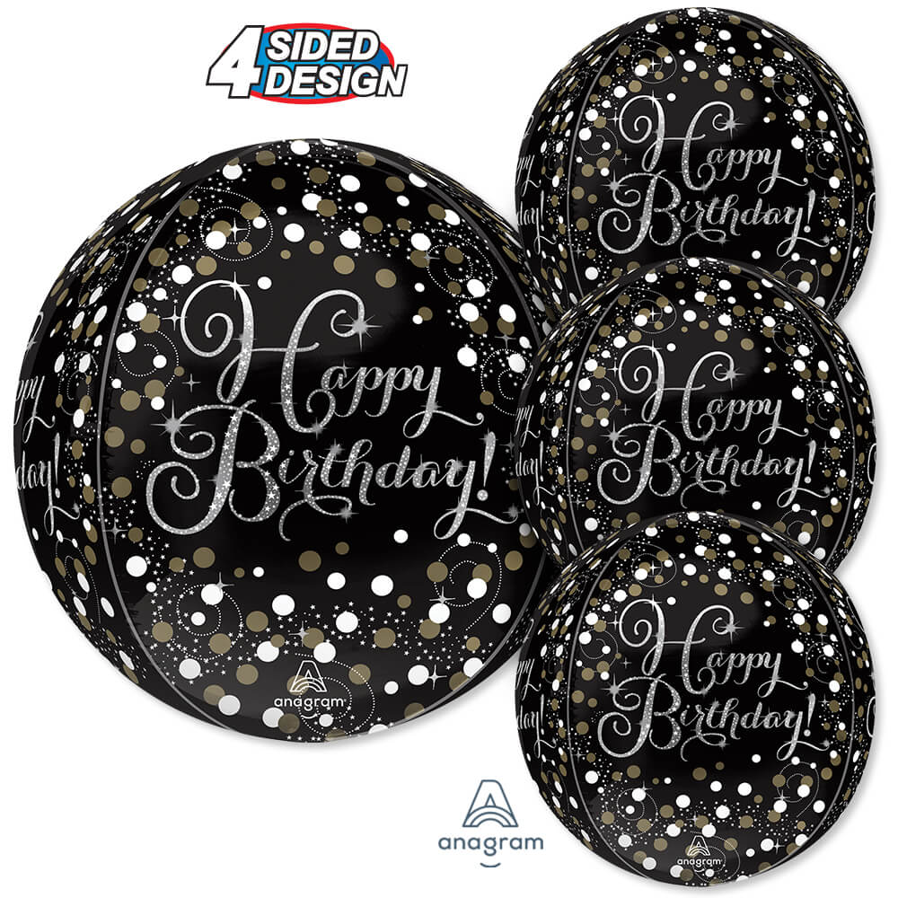 Anagram 16 inch ORBZ - SPARKING BIRTHDAY Foil Balloon 45348-01-A-P