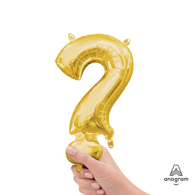 Anagram 16 inch SYMBOL ? - ANAGRAM - GOLD (AIR-FILL ONLY) Foil Balloon 33073-01-A-P