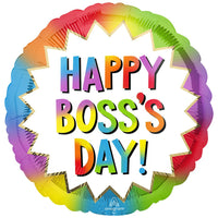 Anagram 17 inch COLORFUL BOSS'S DAY BURST Foil Balloon 43142-02-A-U