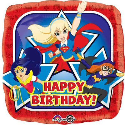 Anagram 17 inch DC SUPER HERO GIRLS BIRTHDAY Foil Balloon 33224-02-A-U