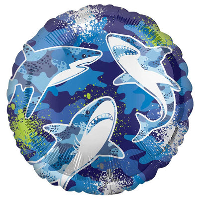 Anagram 17 inch SHARK Foil Balloon 43018-02-A-U