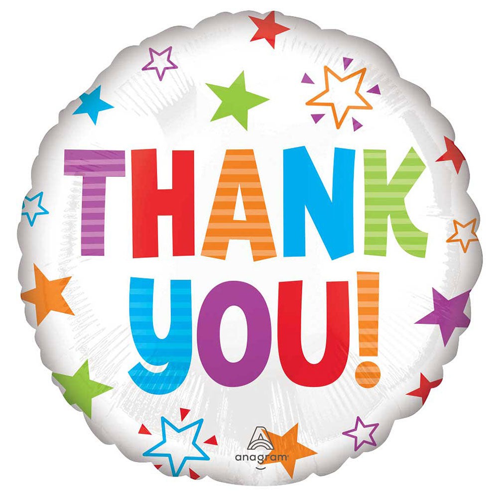 Anagram 17 inch THANK YOU Foil Balloon 43008-02-A-U