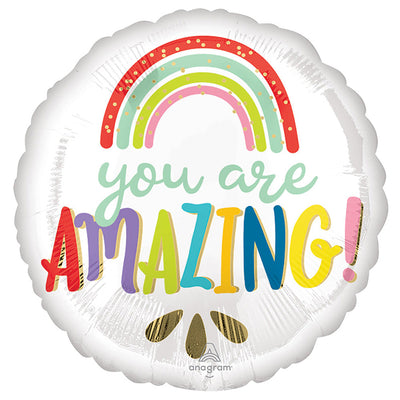 Anagram 17 inch YOU ARE AMAZING RAINBOW Foil Balloon 42903-02-A-U