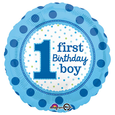 Anagram 18 inch 1ST BIRTHDAY BOY Foil Balloon 32541-02-A-U