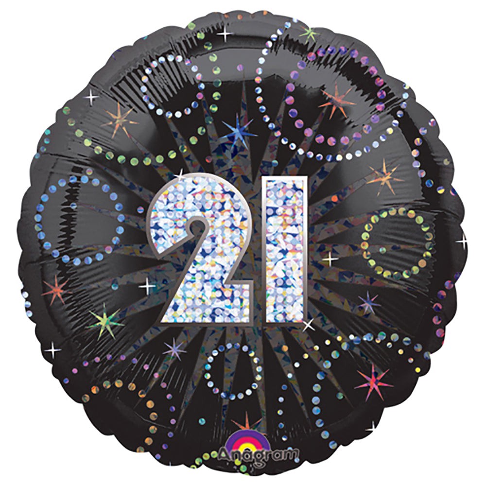 Anagram 18 inch A TIME TO PARTY 21 Foil Balloon 15046-01-A-P