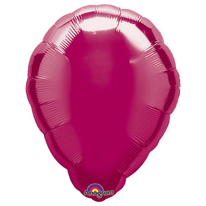 Anagram 18 inch BALLOON SHAPE - BURGUNDY Foil Balloon 11114-02-A-U