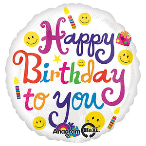 Anagram 18 inch BOLD BIRTHDAY TO YOU Foil Balloon 26732-01-A-P