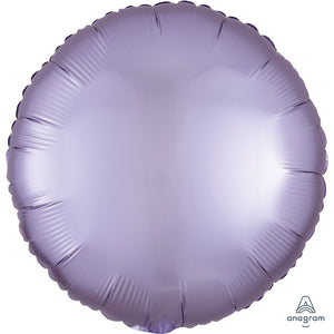 Anagram 18 inch CIRCLE - SATIN LUXE PASTEL LILAC Foil Balloon 39904-02-A-U