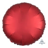 Anagram 18 inch CIRCLE - SATIN LUXE SANGRIA Foil Balloon 38583-02-A-U