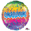 Anagram 18 inch CONGRATS RAINBOW Foil Balloon A11077-01-A-P