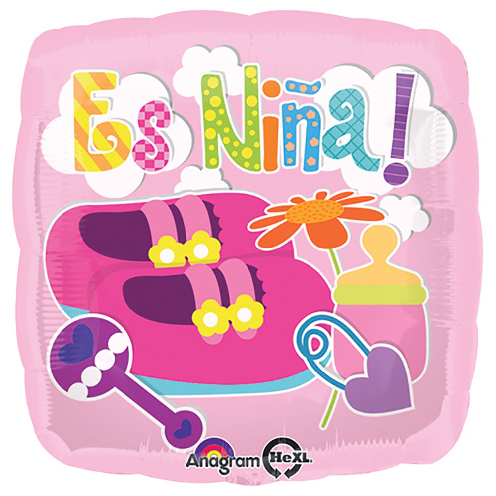 Anagram 18 inch ES NINA BABY ICONS Foil Balloon 31159-01-A-P