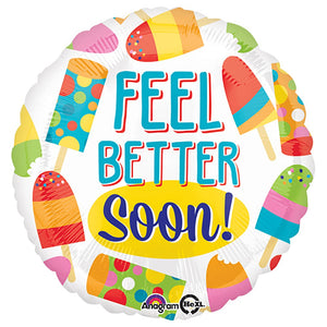 Anagram 18 inch FEEL BETTER SOON POPSICLE Foil Balloon 33705-01-A-P