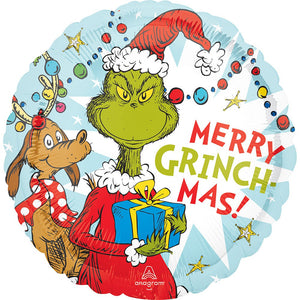 Anagram 18 inch GRINCH CHRISTMAS Foil Balloon 43610-02-A-U