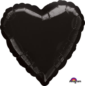 Anagram 18 inch HEART - BLACK Foil Balloon 00683-02-A-U