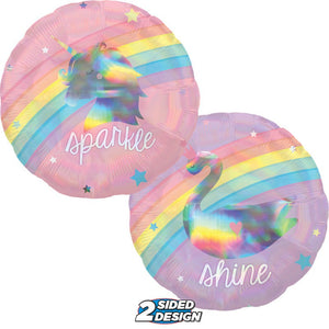 Anagram 18 inch MAGICAL RAINBOW Foil Balloon 39747-02-A-U