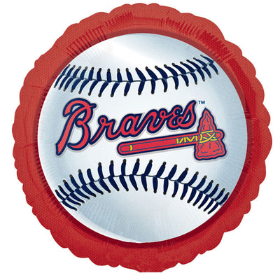 Anagram 18 inch MLB ATLANTA BRAVES BASEBALL Foil Balloon 18737-01-A-P