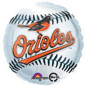 Anagram 18 inch MLB BALTIMORE ORIOLES BASEBALL TEAM Foil Balloon 18510-01-A-P