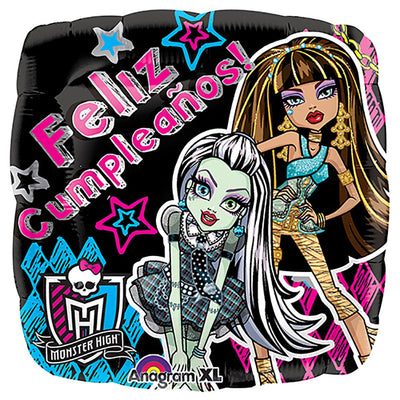 Anagram 18 inch MONSTER HIGH FELIZ CUMPLEANOS Foil Balloon 28443-02-A-U