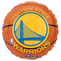 Anagram 18 inch NBA GOLDEN STATE WARRIORS BASKETBALL Foil Balloon