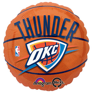 Anagram 18 inch NBA OKLAHOMA CITY THUNDER BASKETBALL Foil Balloon A113620-01-A-P