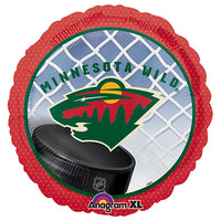 Anagram 18 inch NHL MINNESOTA WILD HOCKEY TEAM Foil Balloon A113815-01-A-P